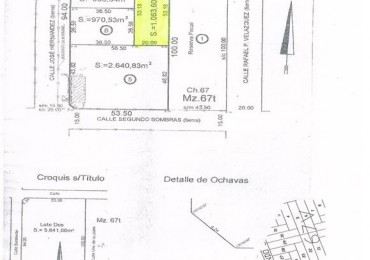 LOTE EN VENTA EN MADARIAGA BARRIO MARTIN FIERRO